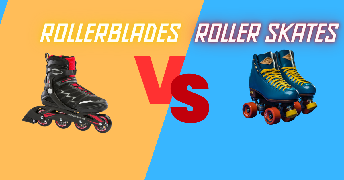 Difference between rollerblades and roller skates